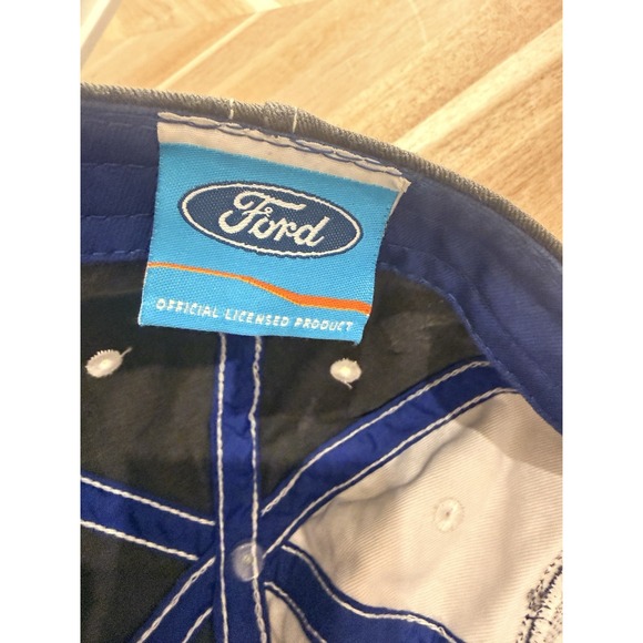 Ford Truck Distressed Hat Cap Strapback Gray/Blk Outdoor Cap Officially Licensed - Picture 5 of 6
